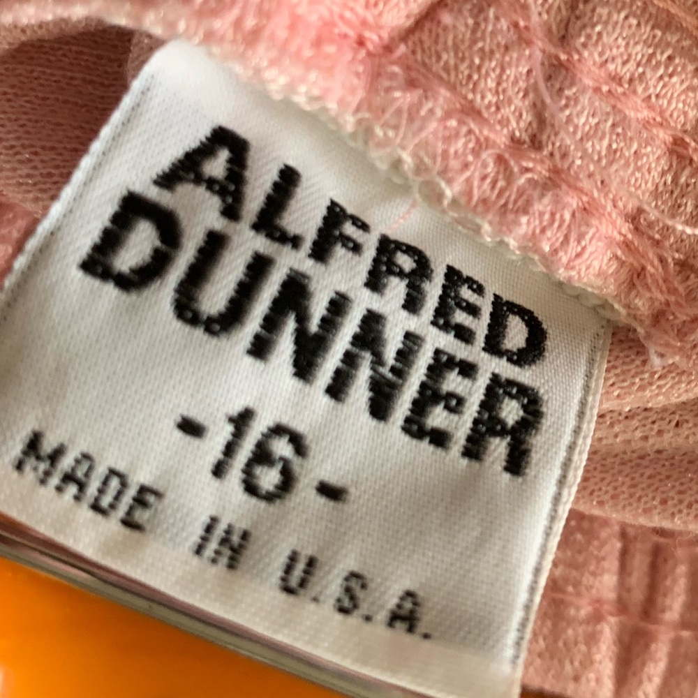 Vintage 1980’s Alfred Dunner 2 Piece Set Powder Pink Floral Sweater - Picture 16 of 16